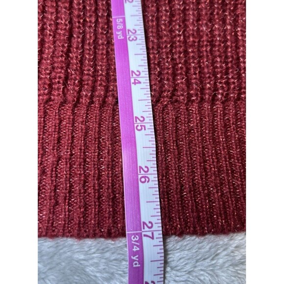 Lauren Conrad Sweater Womens Size Medium‎ Red/Orange Round Neck Knit Acrylic - Picture 13 of 13